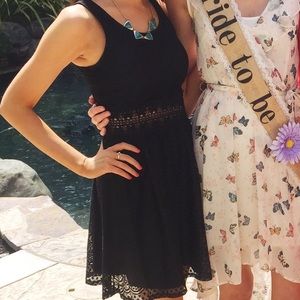 Xhilaration | Black Lace Dress